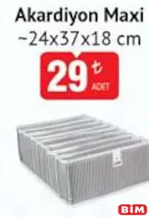 AKARDİYON MAXİ 24X37X18 CM fiyat ve kampanya bilgisi